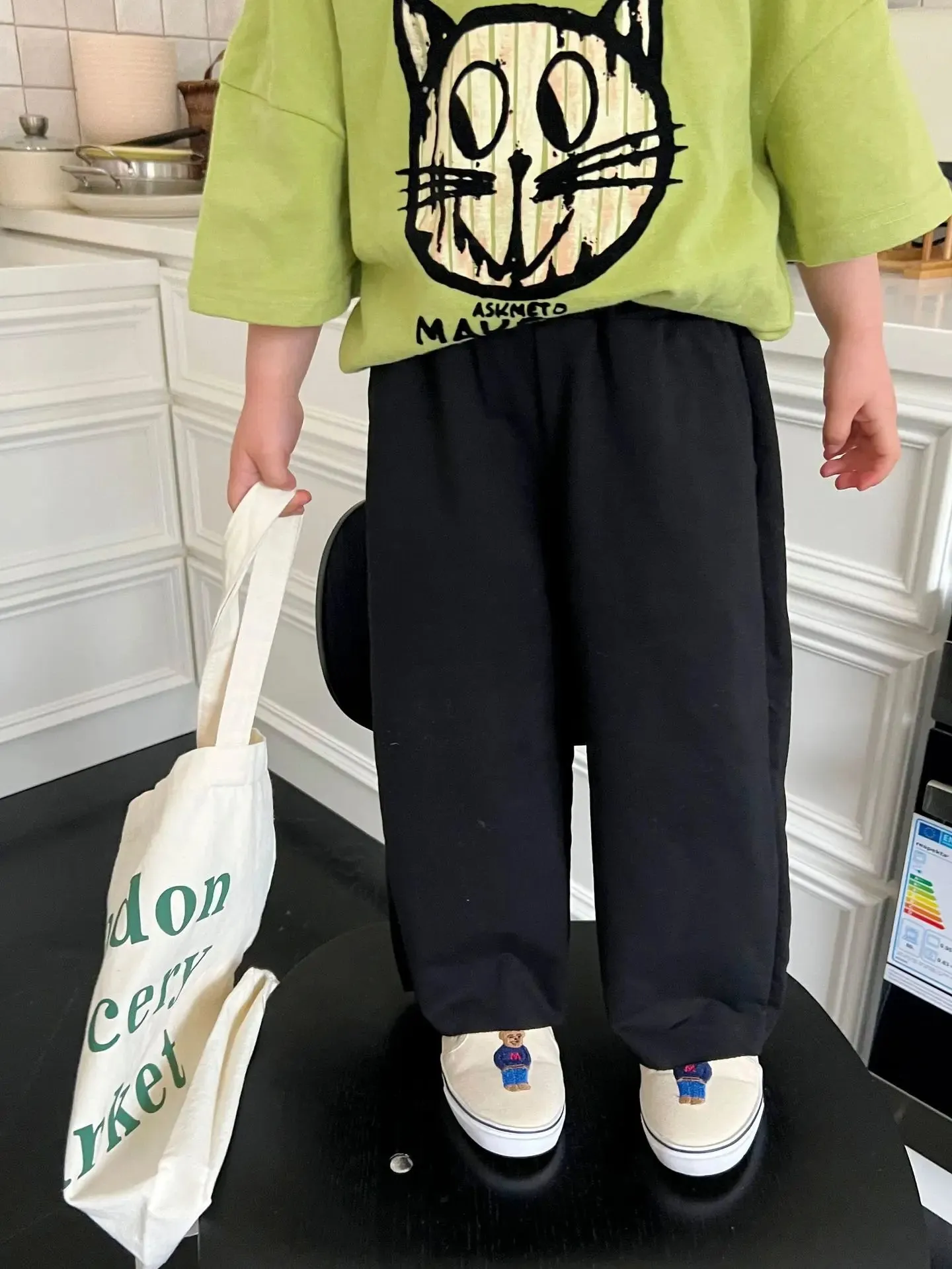 2024 Spring& Summer Simple Pants Solid Sweatpants  Baby Boys Casual Loose Jogger Pants Children Girls Cotton Track Trousers