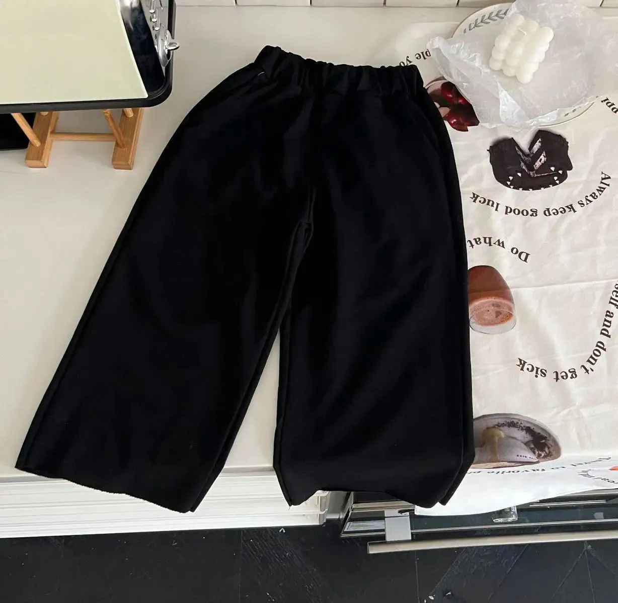 2024 Spring& Summer Simple Pants Solid Sweatpants  Baby Boys Casual Loose Jogger Pants Children Girls Cotton Track Trousers