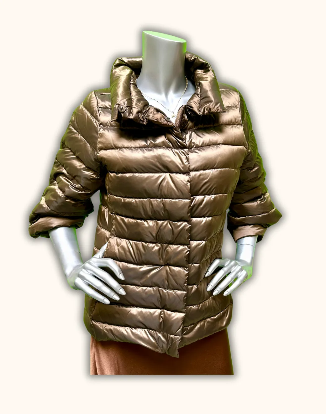 3/4 Sleeve Light Weight Spring Down Jacket