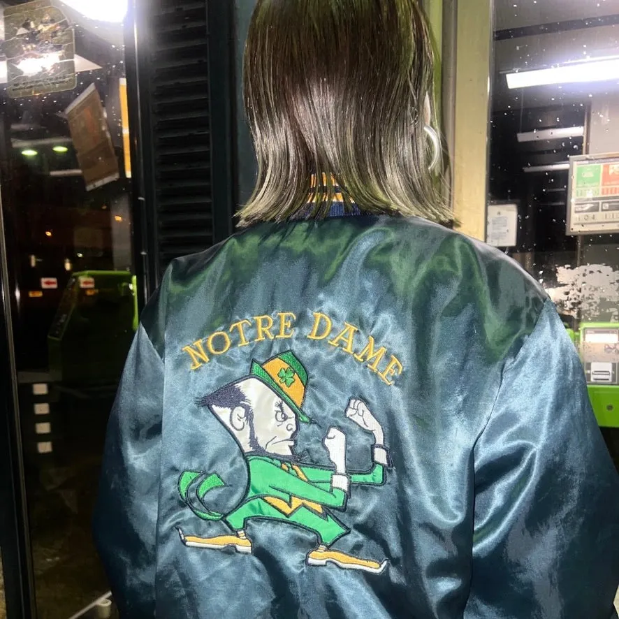 80'S USA製 / NOTRE DAME NYLON STADIUM JKT (UNISEX)