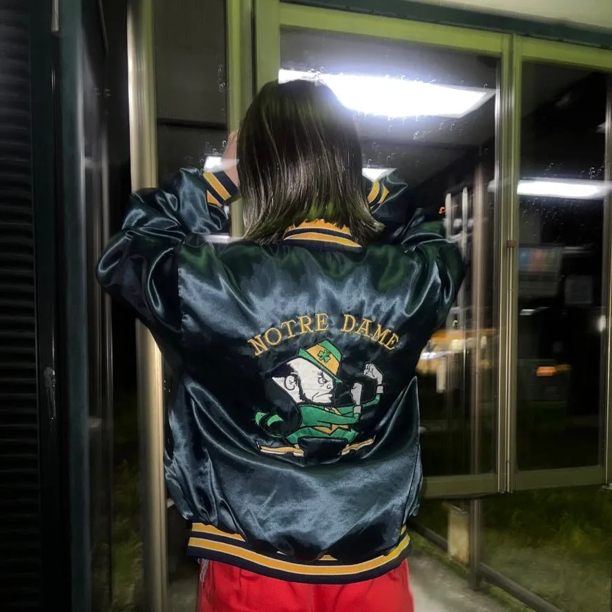 80'S USA製 / NOTRE DAME NYLON STADIUM JKT (UNISEX)