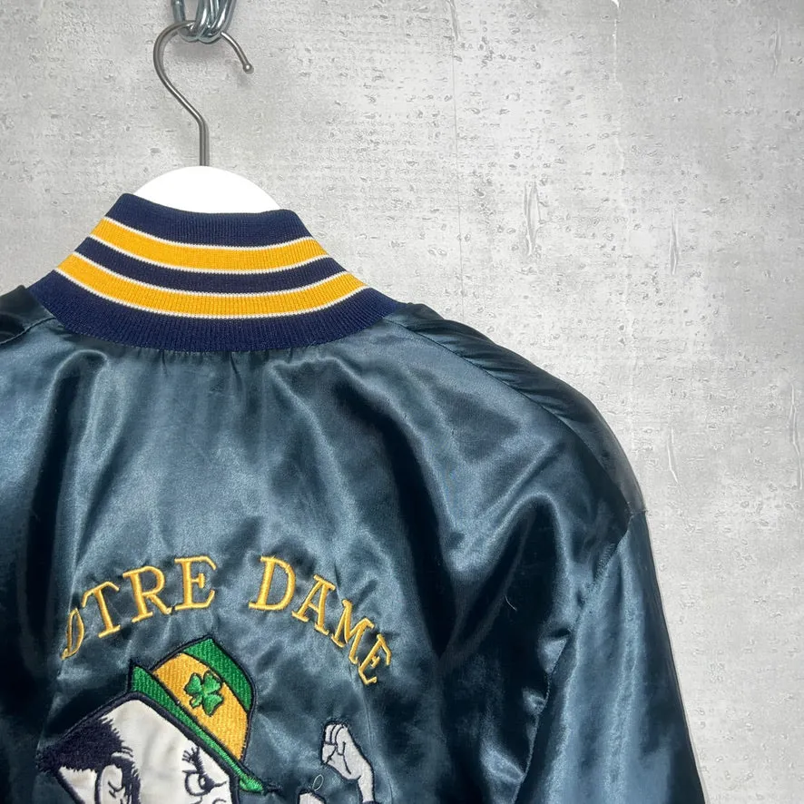 80'S USA製 / NOTRE DAME NYLON STADIUM JKT (UNISEX)