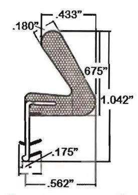 97" Extra Long High Reach Foam Weatherstrip Set (3 pieces)