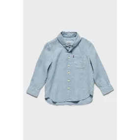 Academy Brand Rookie Hampton Linen Shirt - Bluebell