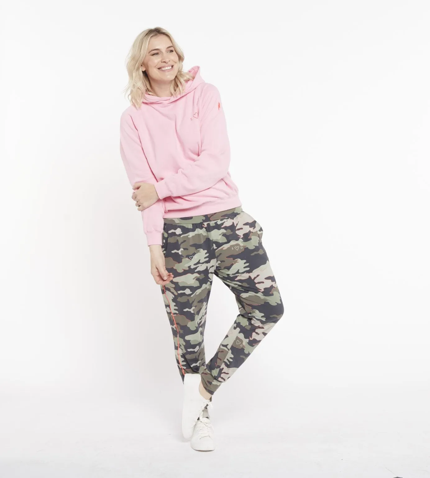 Adult Slouch Joggers Khaki Camo Print