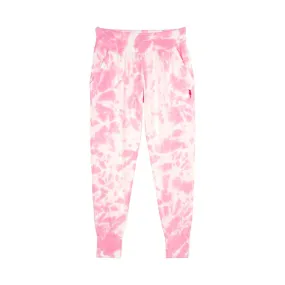 Adult Slouch Joggers - Pink Tie Dye