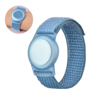 AirTags nylon TPU loop wrist strap - Cape Blue / Size: L