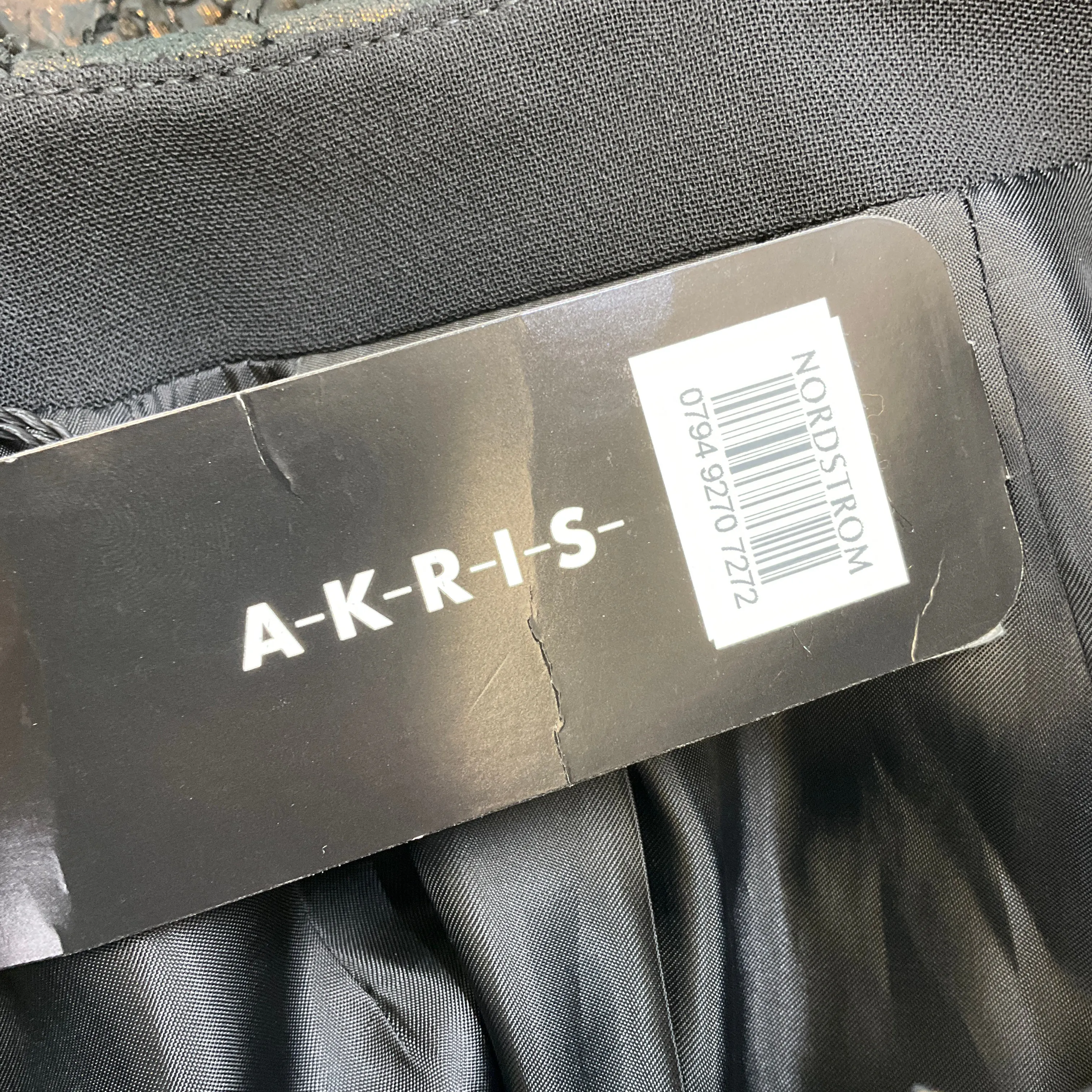 Akris Black / Bronze Metallic Lamb Suede Jacket