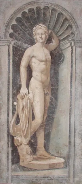 Apollo Statue Fresco Painting