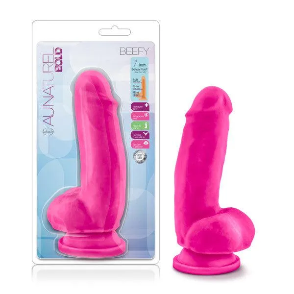 Au Natural - Bold - Beefy - 7 Inch Dildo - Pink