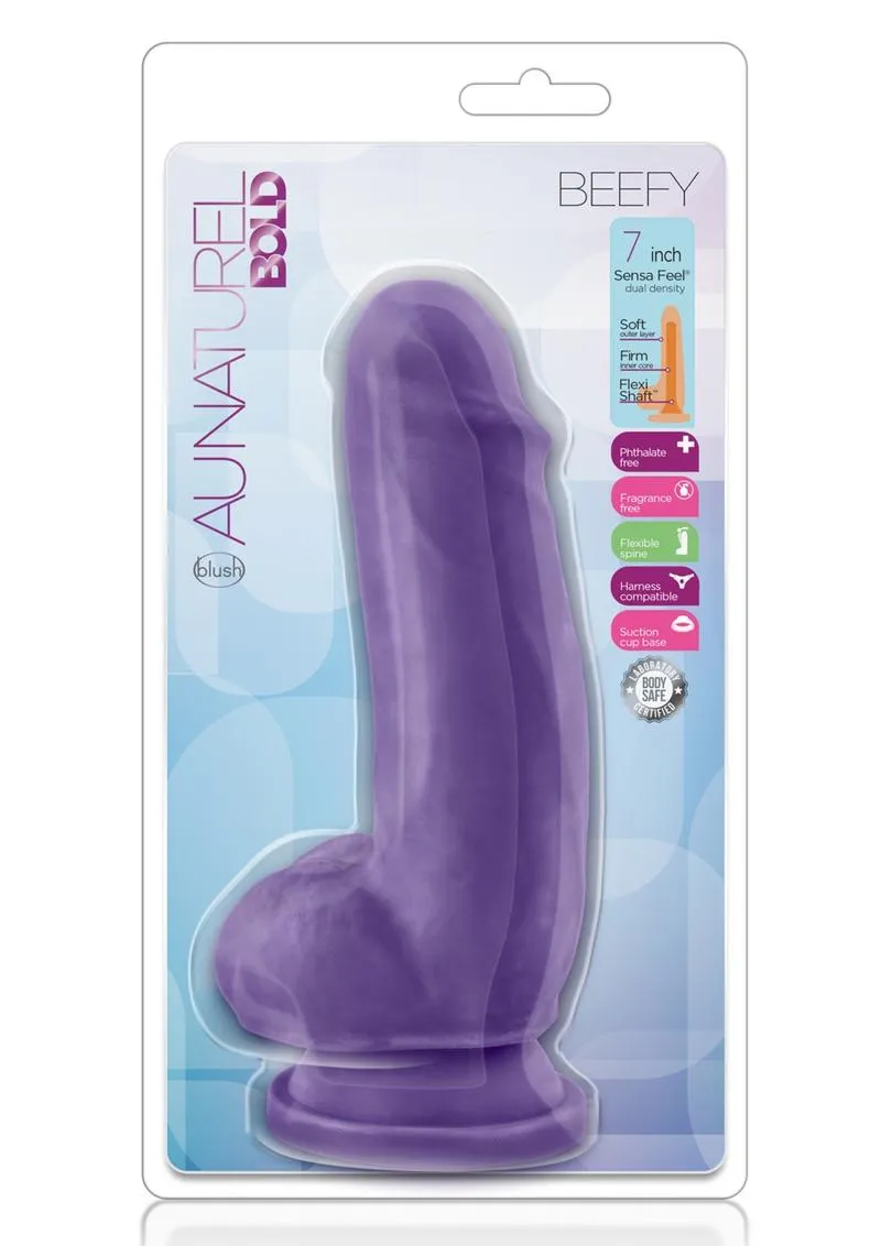 Au Naturel Bold Beefy Dildo with Suction Cup