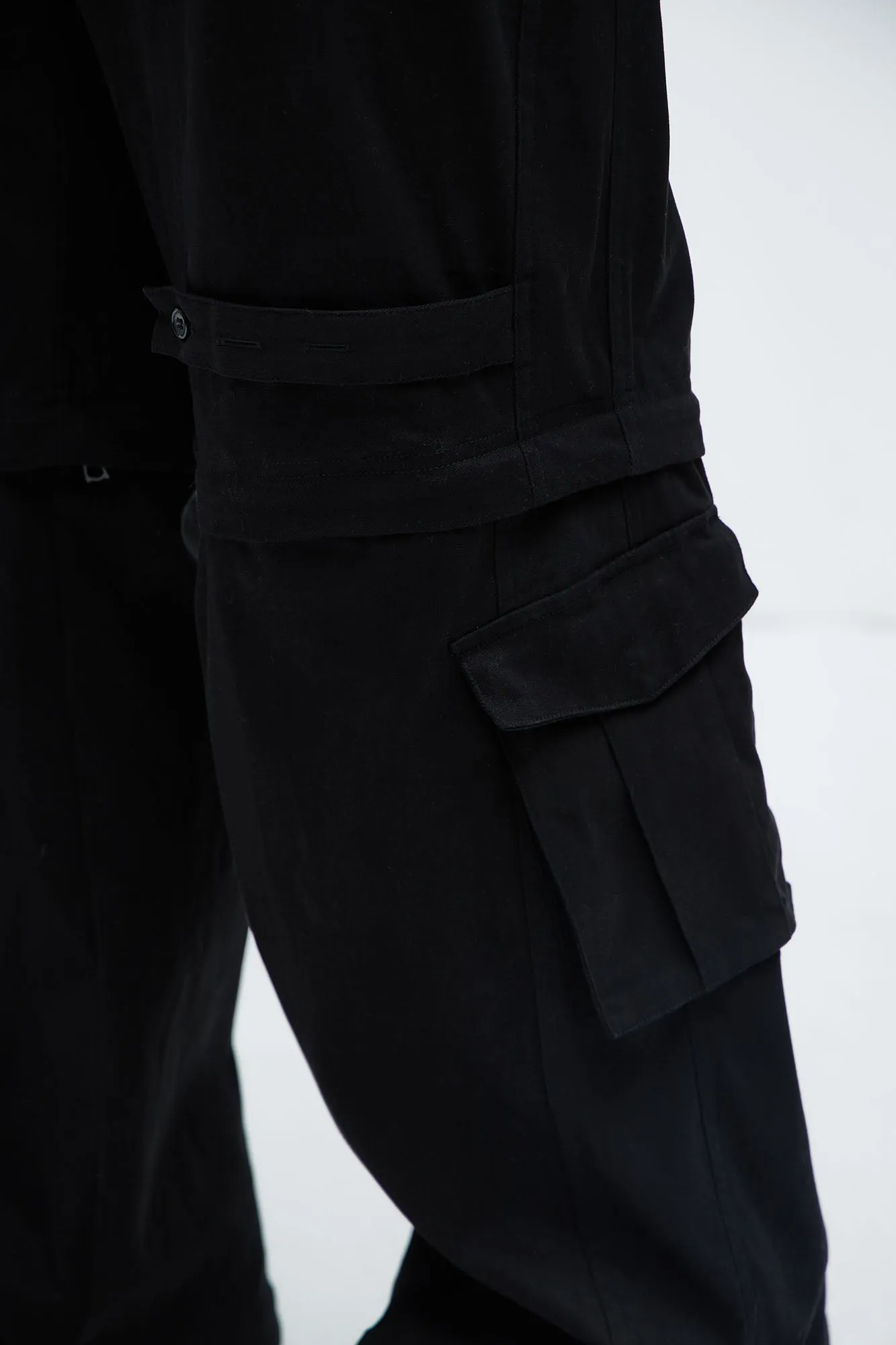 Baby Come Back Zip Off Cargo Pants - Black