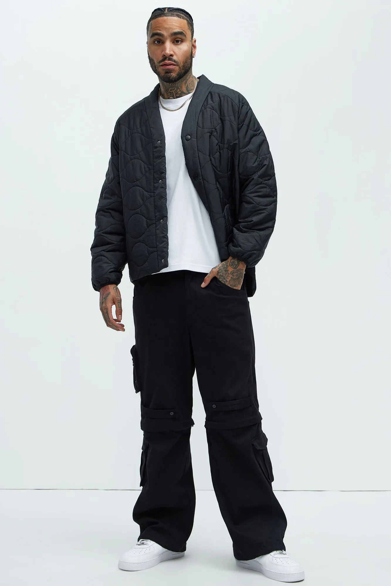 Baby Come Back Zip Off Cargo Pants - Black