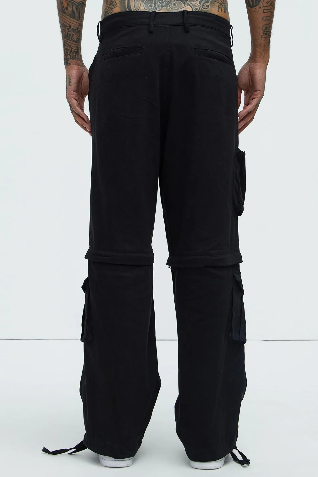 Baby Come Back Zip Off Cargo Pants - Black