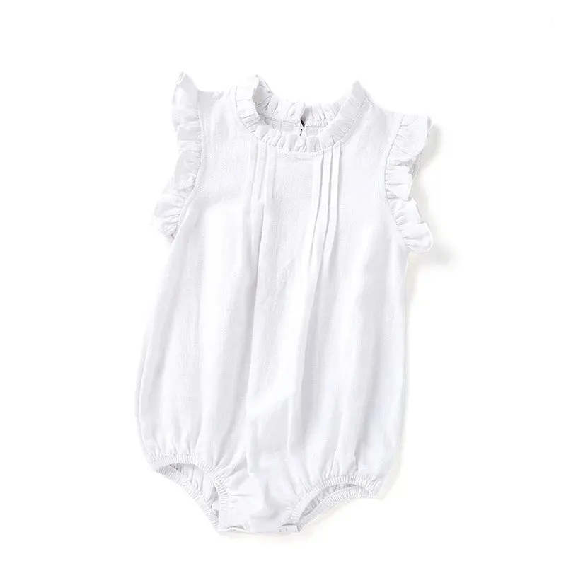 Baby Girls Sleeveless Romper