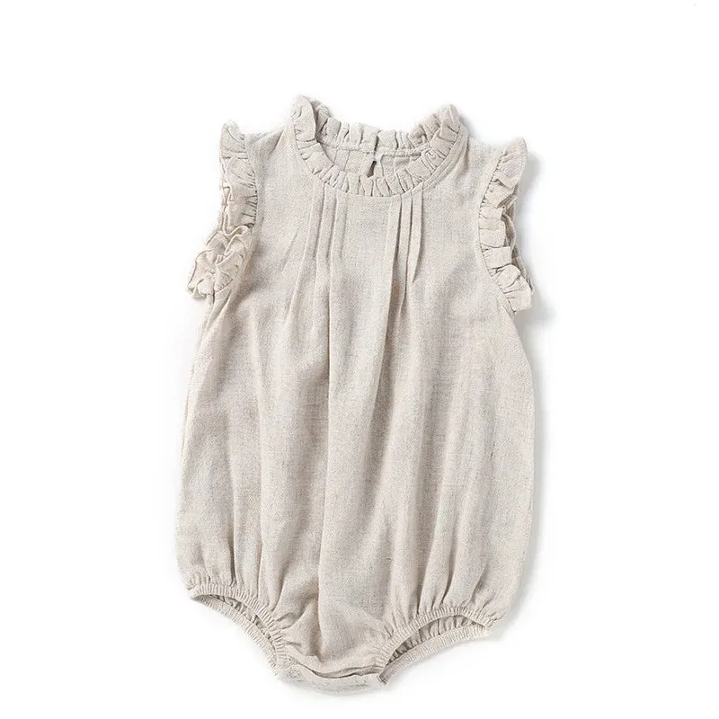 Baby Girls Sleeveless Romper