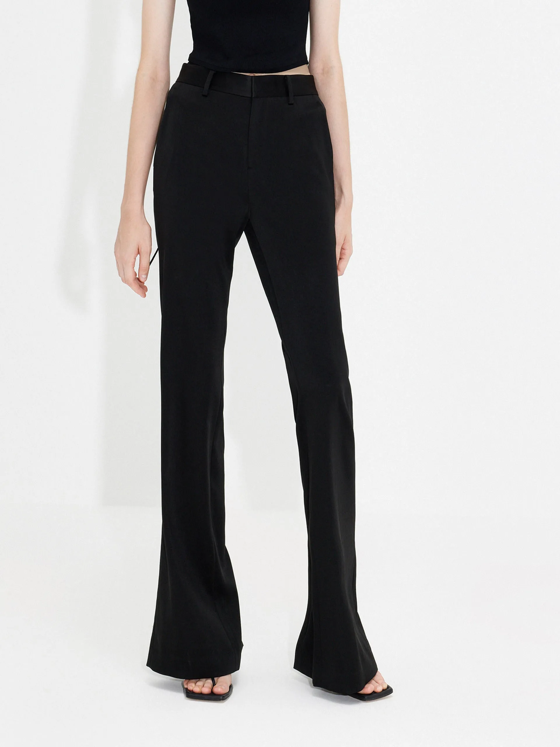 Back Slit Suit Pants