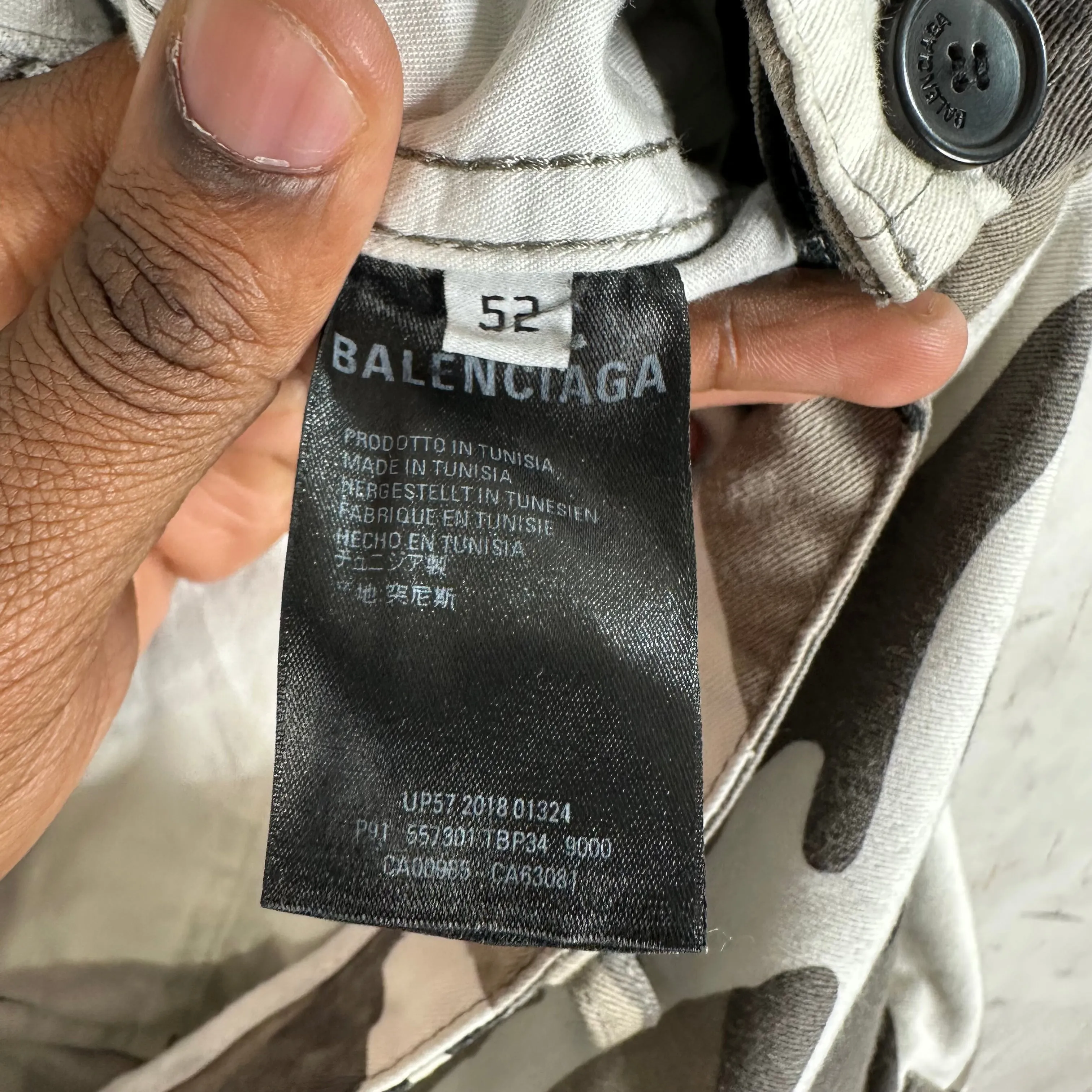 Balenciaga Snow Camo Cargo Pants