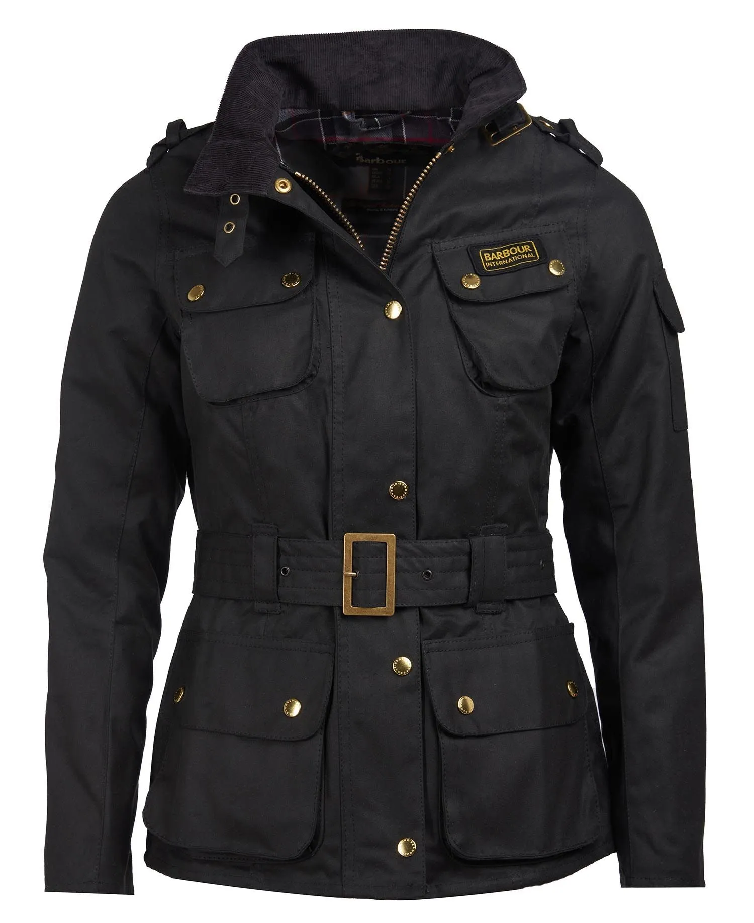 Barbour International Ladies Wax Jacket - Black