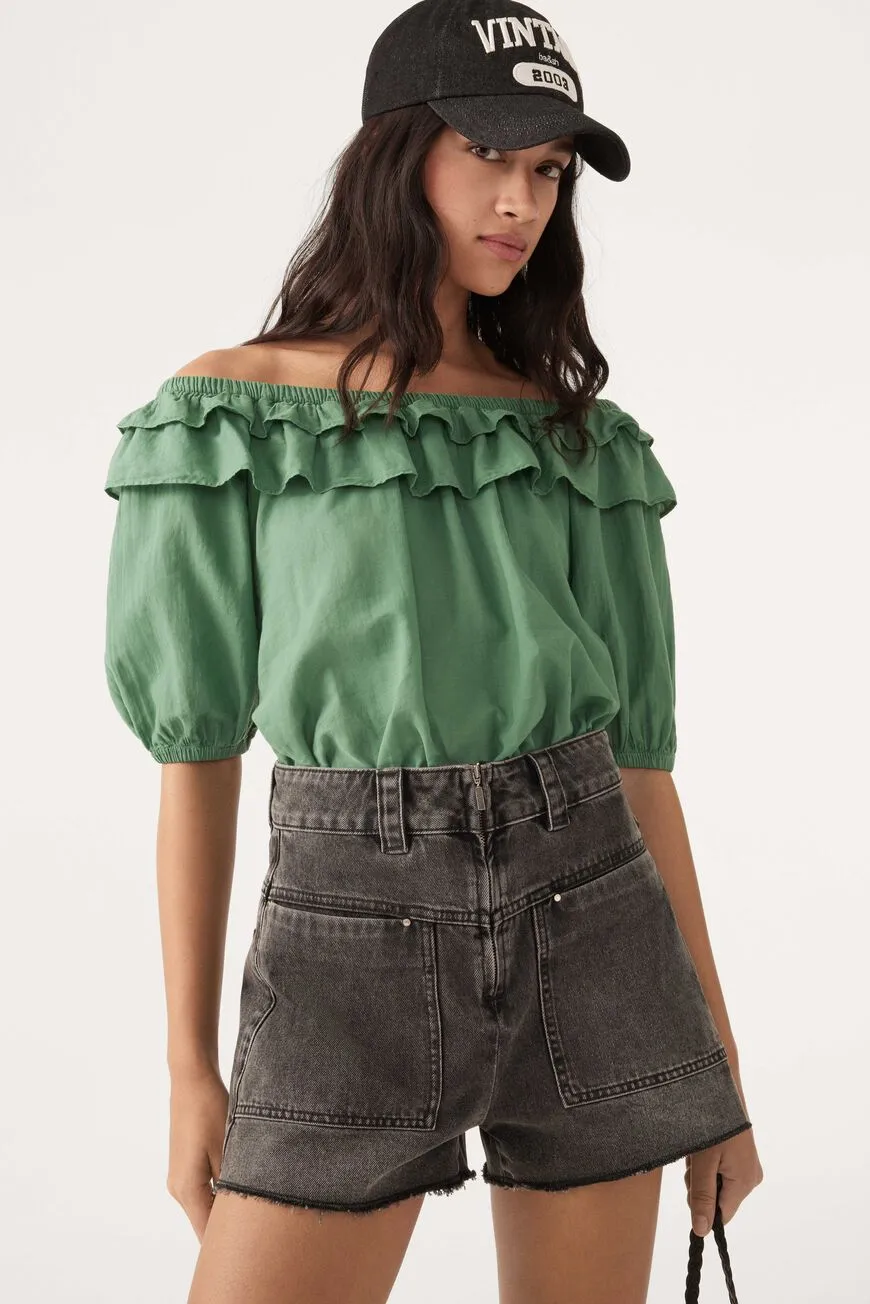 Bash Paris Tarek Top in Green