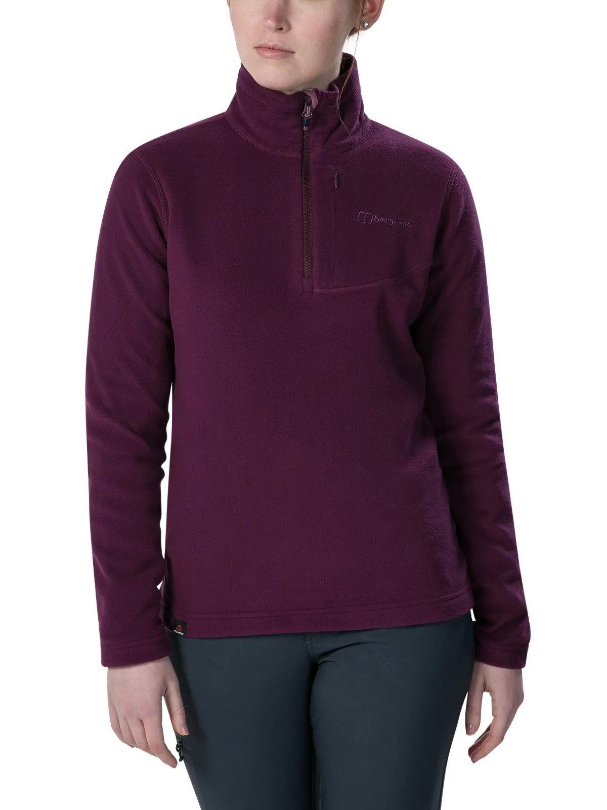 Berghaus Womens Half Zip Micro Fleece Purple