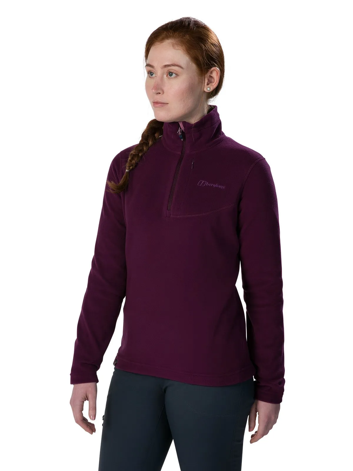 Berghaus Womens Half Zip Micro Fleece Purple