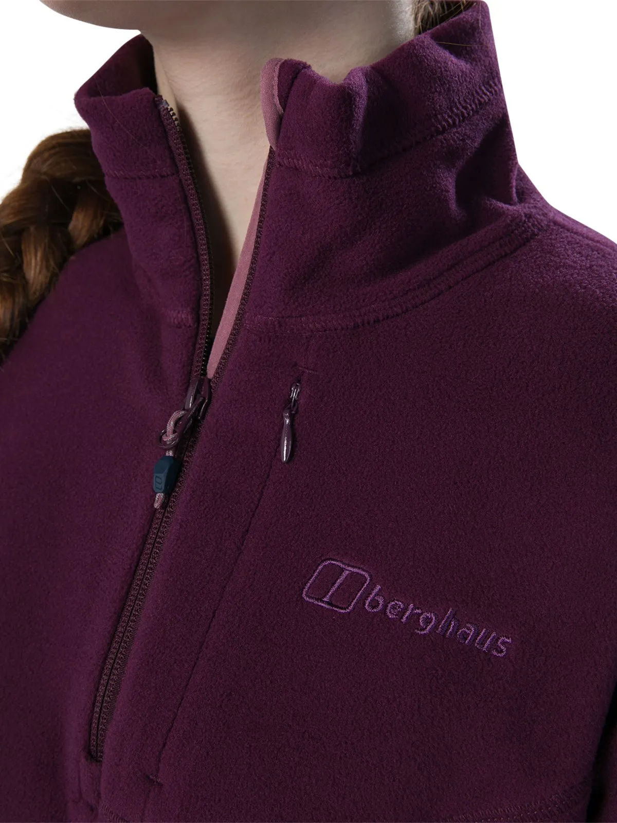 Berghaus Womens Half Zip Micro Fleece Purple