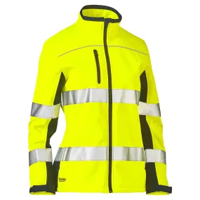 Bisley 333W6059T-YLNV/XL ANSI Type R Class 2 Women's Contoured Softshell Jacket