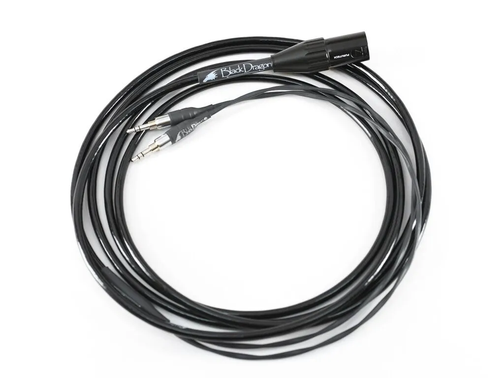 Black Dragon Premium Cable for Focal Celestee Headphones