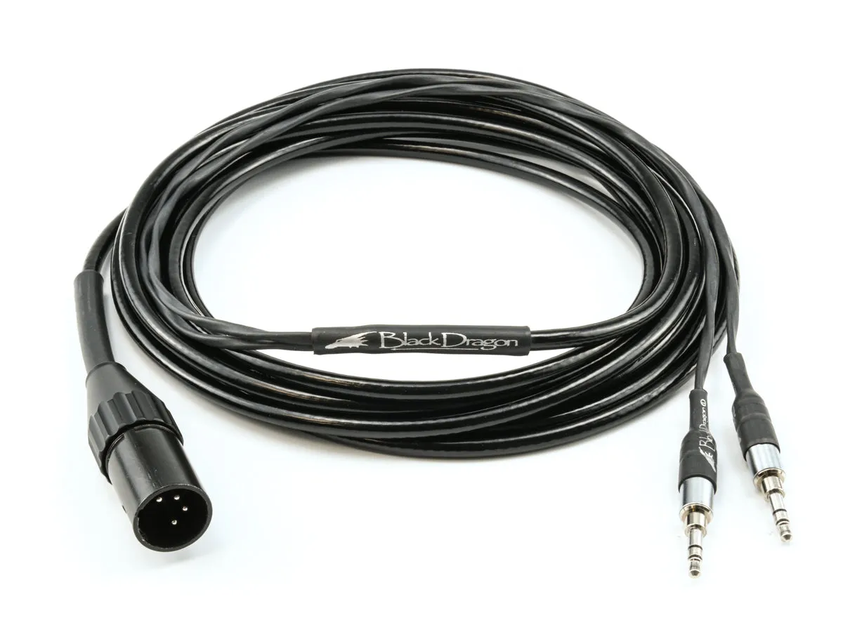 Black Dragon Premium Cable for HiFiMan Headphones - B-Stock