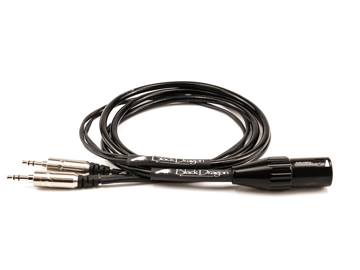 Black Dragon Premium Cable for HiFiMan Headphones - B-Stock