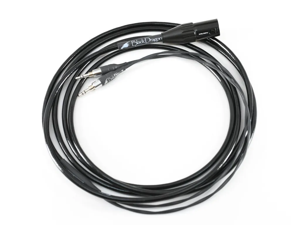 Black Dragon Premium Cable for Rosson Audio Design Headphones