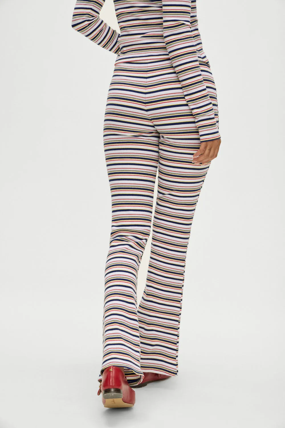 Blair Striped Cotton Pants - Love Stripe