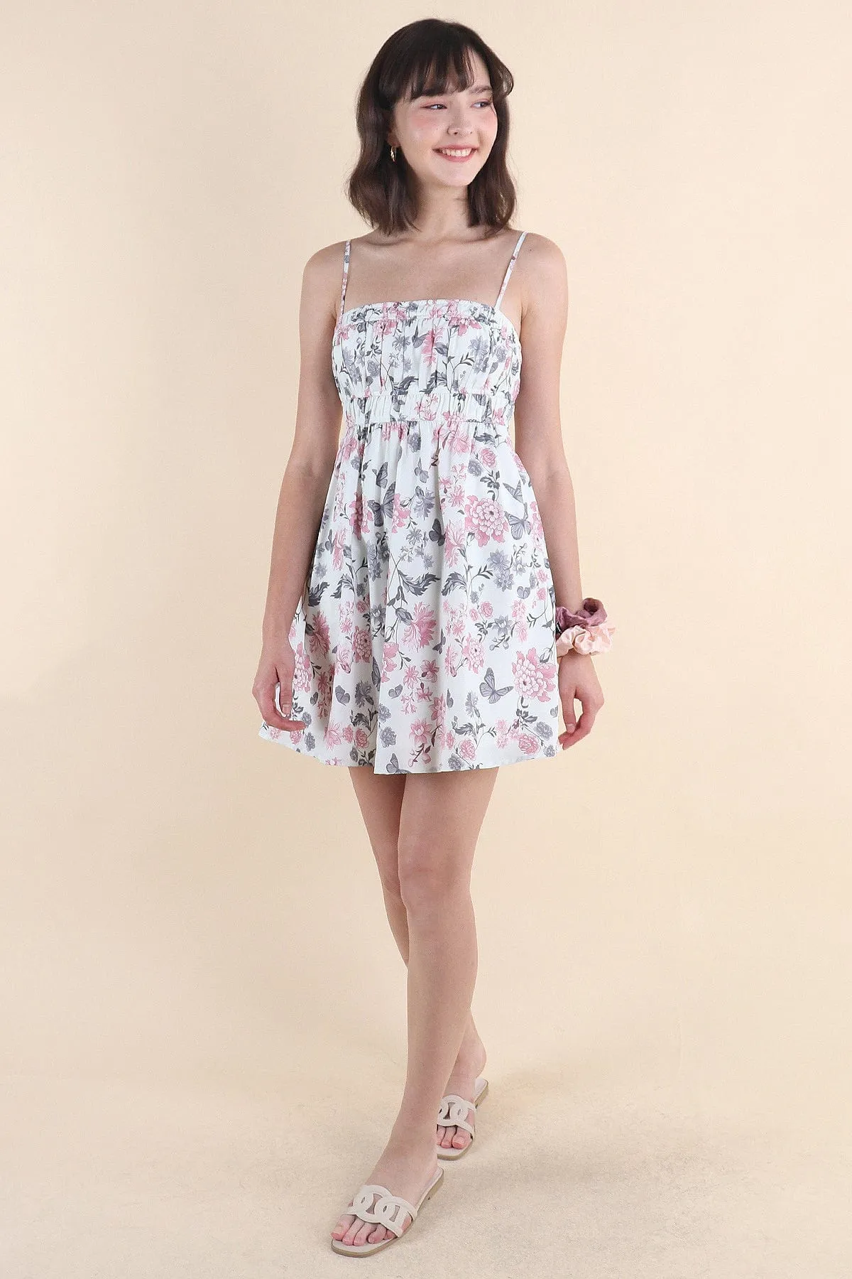 BLOOMING GARDEN FLORAL DRESS IN PINK