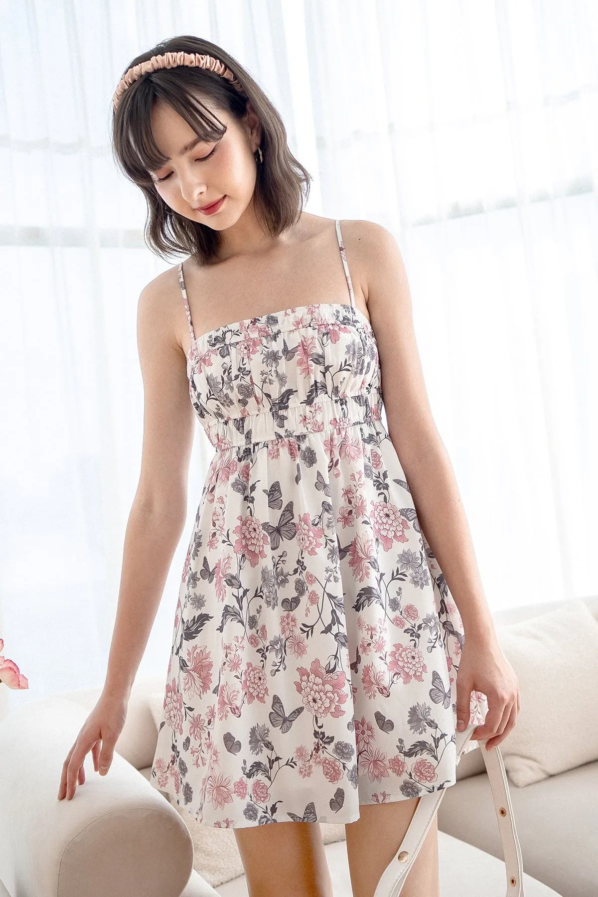 BLOOMING GARDEN FLORAL DRESS IN PINK