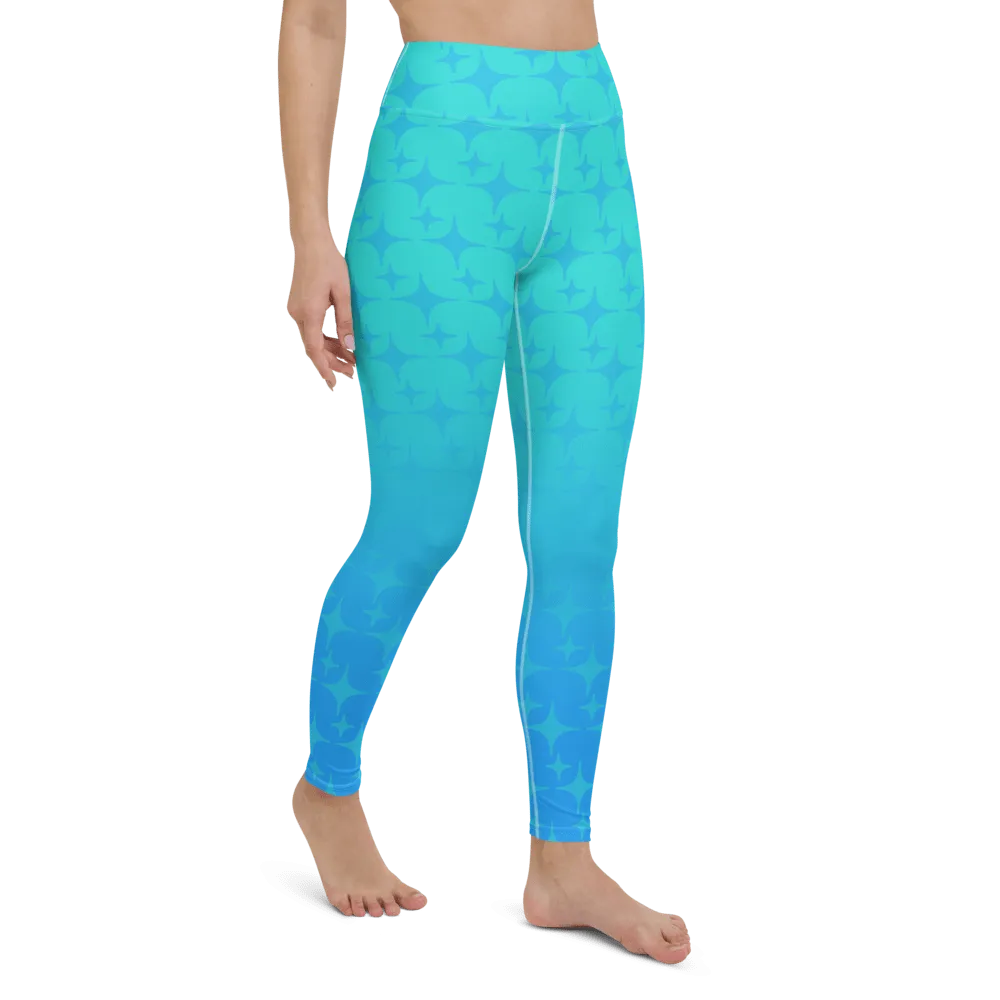 Blue Ghost Sparkle Leggings (Women's XS-XL)