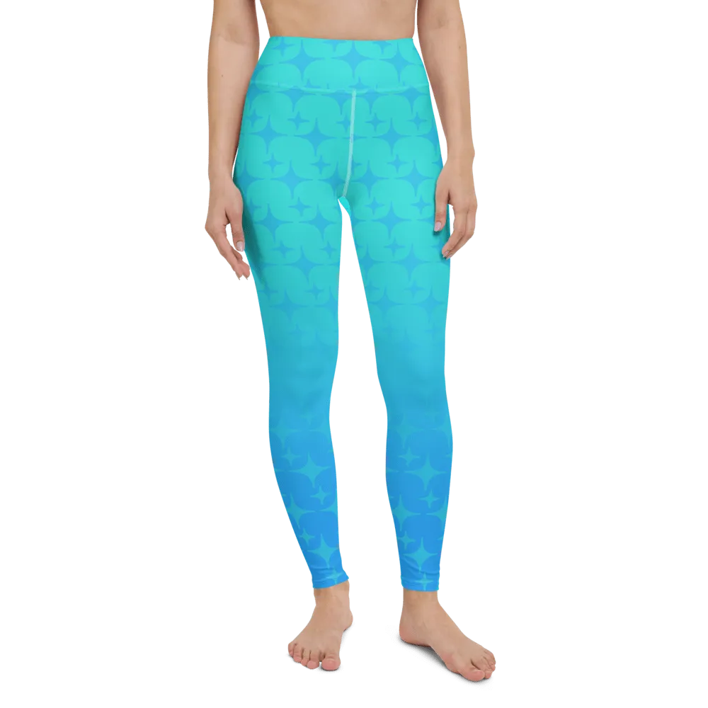 Blue Ghost Sparkle Leggings (Women's XS-XL)