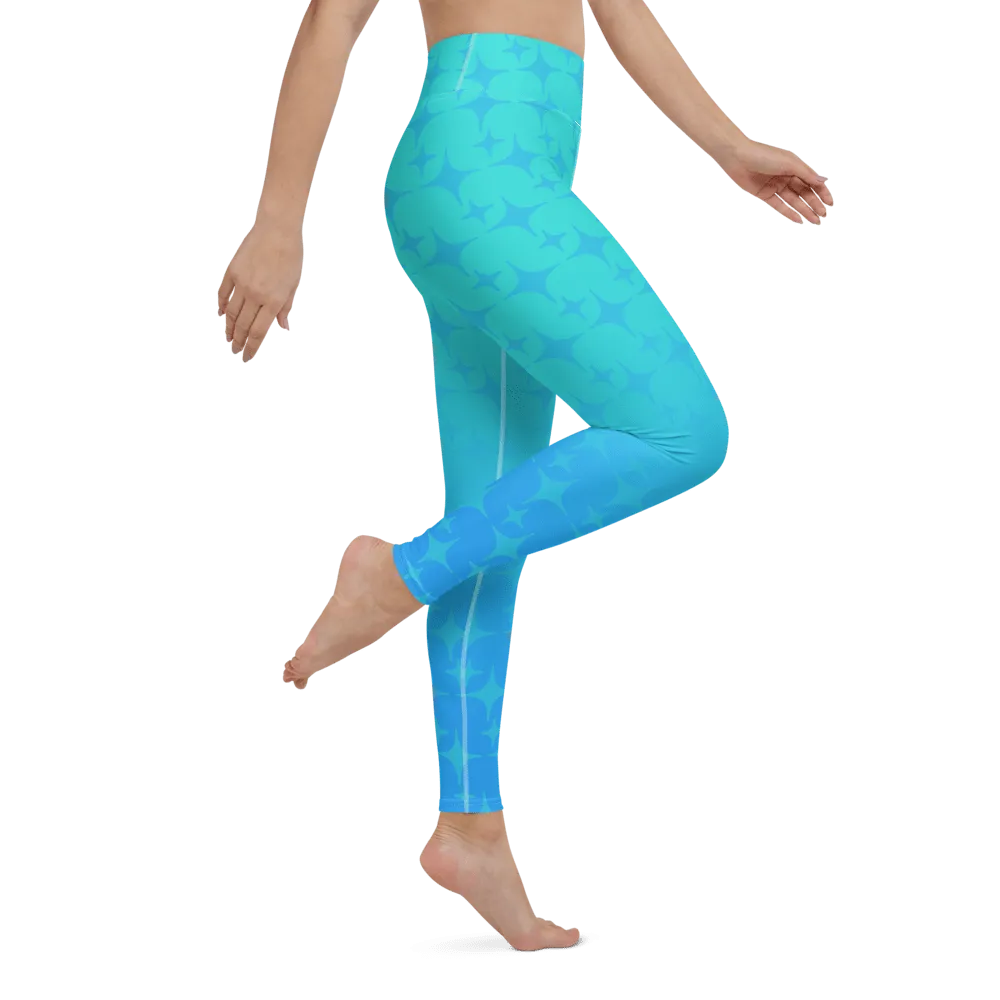 Blue Ghost Sparkle Leggings (Women's XS-XL)