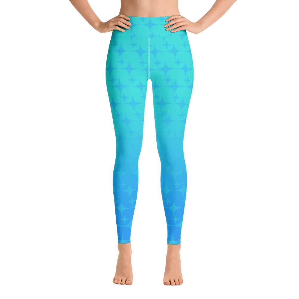 Blue Ghost Sparkle Leggings (Women's XS-XL)