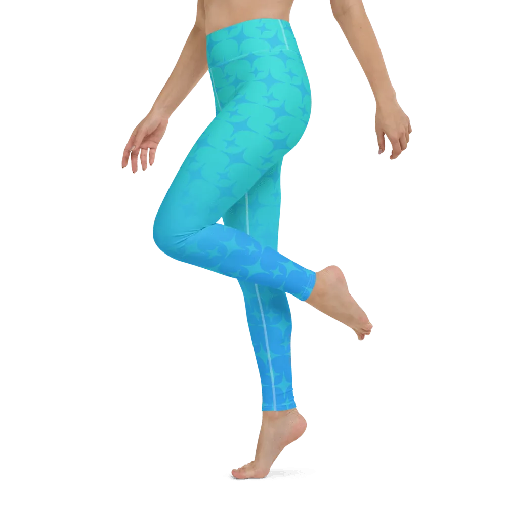 Blue Ghost Sparkle Leggings (Women's XS-XL)