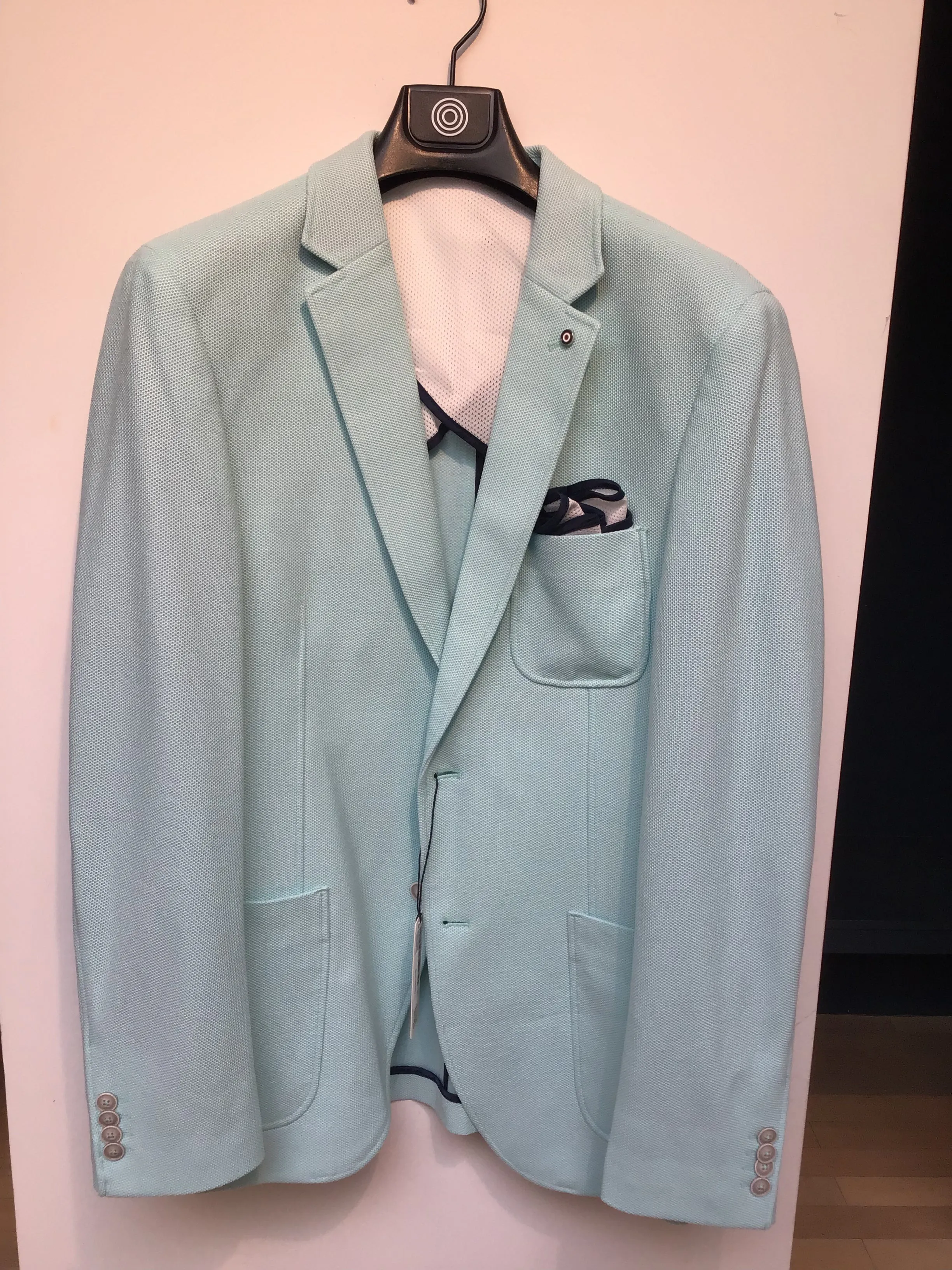 BLUE INDUSTRY Waffle Blazer Aqua