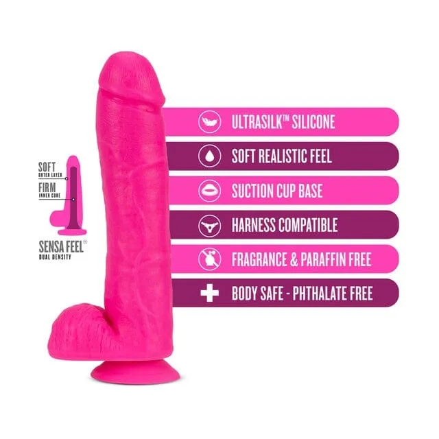 Blush Neo Elite 11 Inch Dual Density Cock with Balls