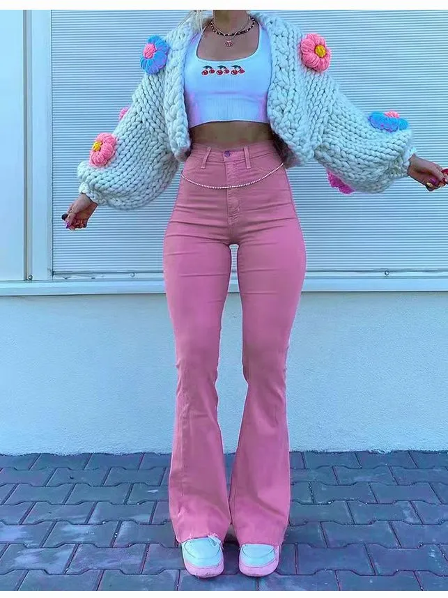 Blushing Bell-Bottoms Jeans