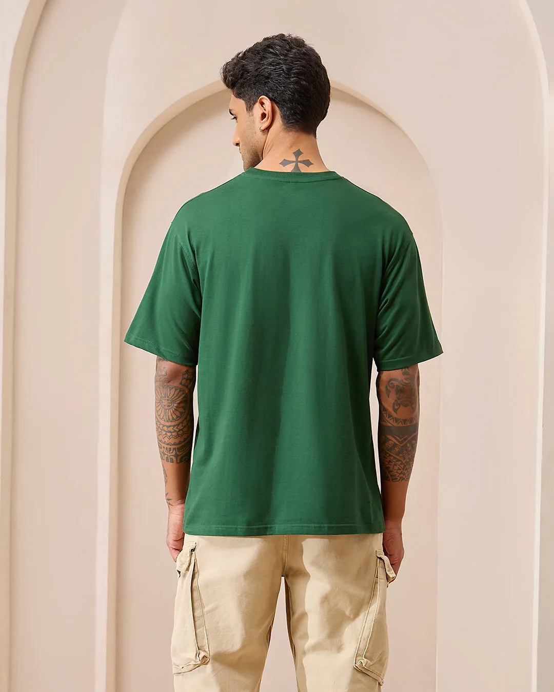 Bottle Green  Oversized T-Shirt