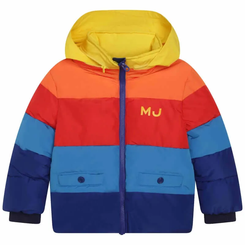 Boys Multi Coloured Puffer Jacket