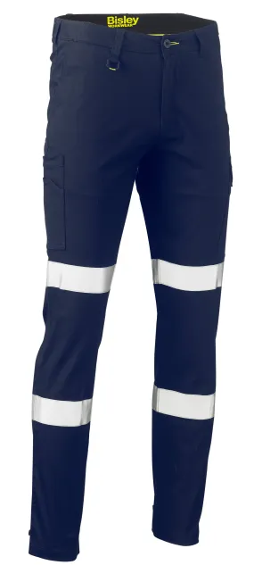 BPC6008T Bisley Taped Biomotion Stretch Cotton Drill Cargo Pants - Long