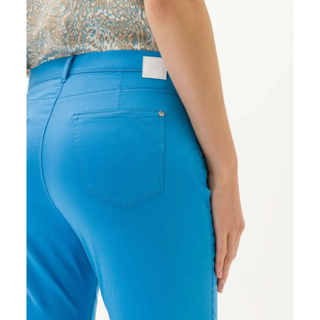 Brax Mary S Cropped Ultra Light Summer Jeans in Santorin 71-3208