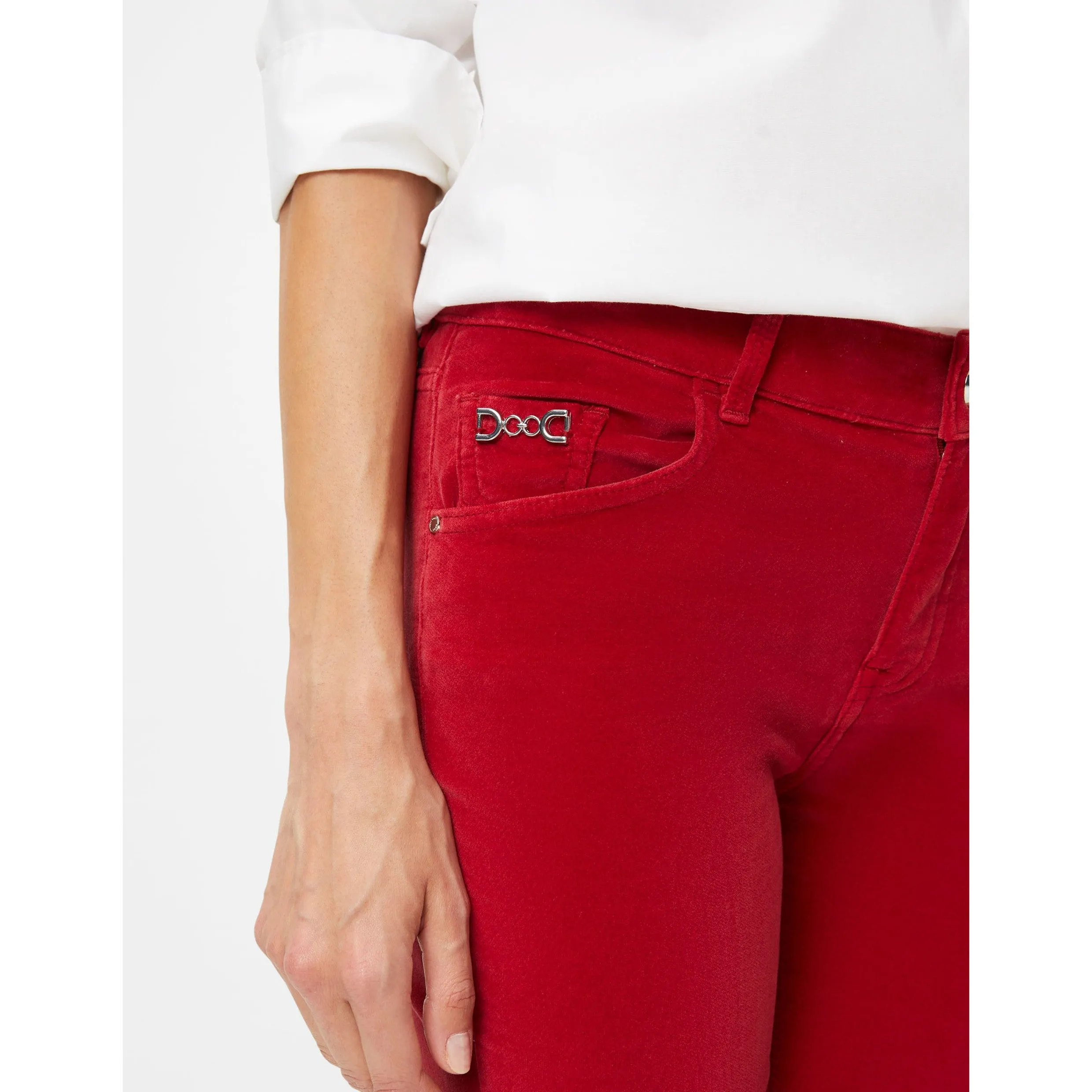 Brax Shakira Clean Velvet Skinny Jean in Carmine 75-1038/42