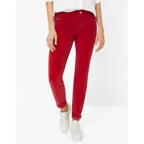 Brax Shakira Clean Velvet Skinny Jean in Carmine 75-1038/42