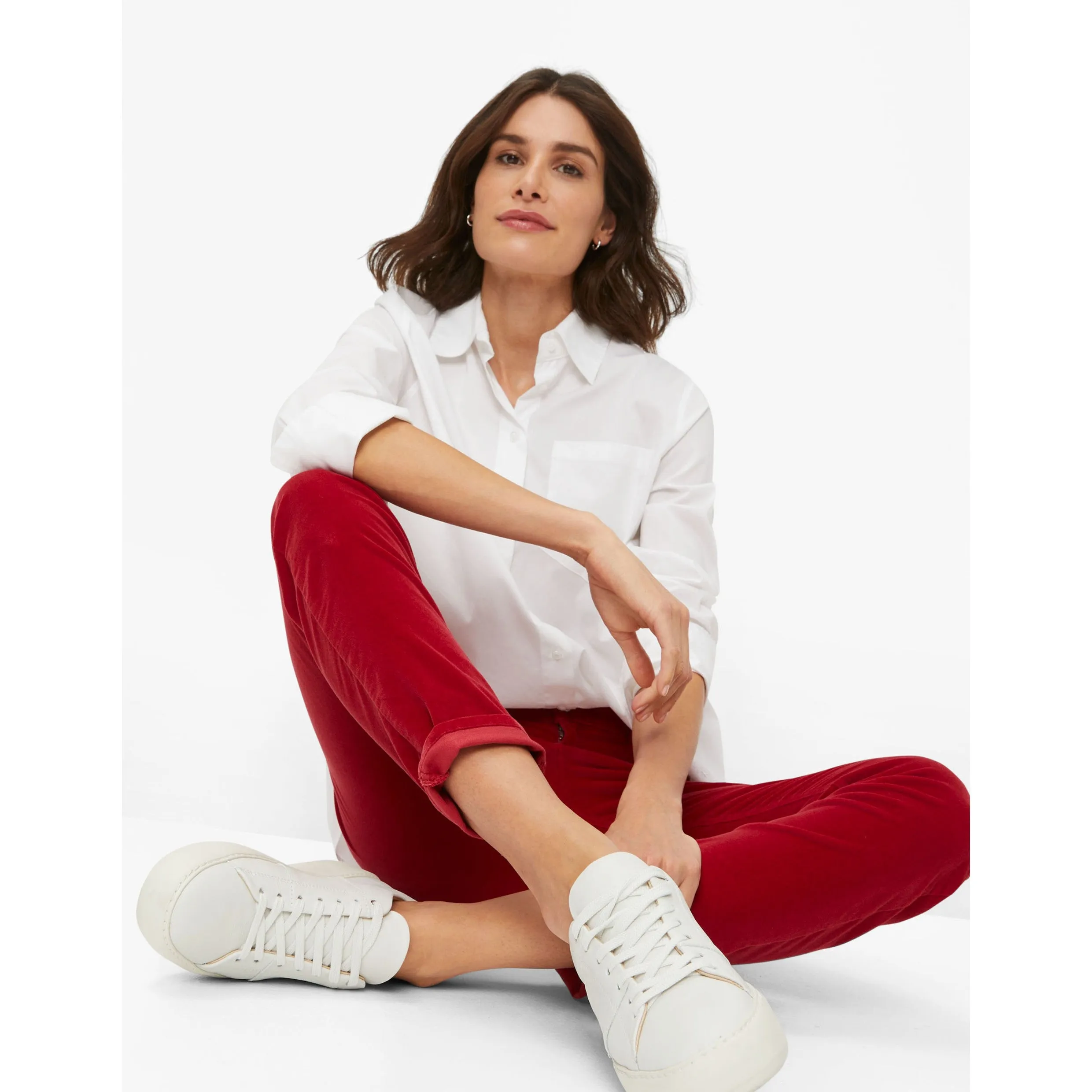 Brax Shakira Clean Velvet Skinny Jean in Carmine 75-1038/42